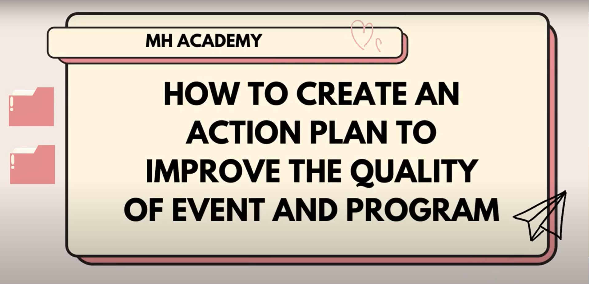 How to create an action plan